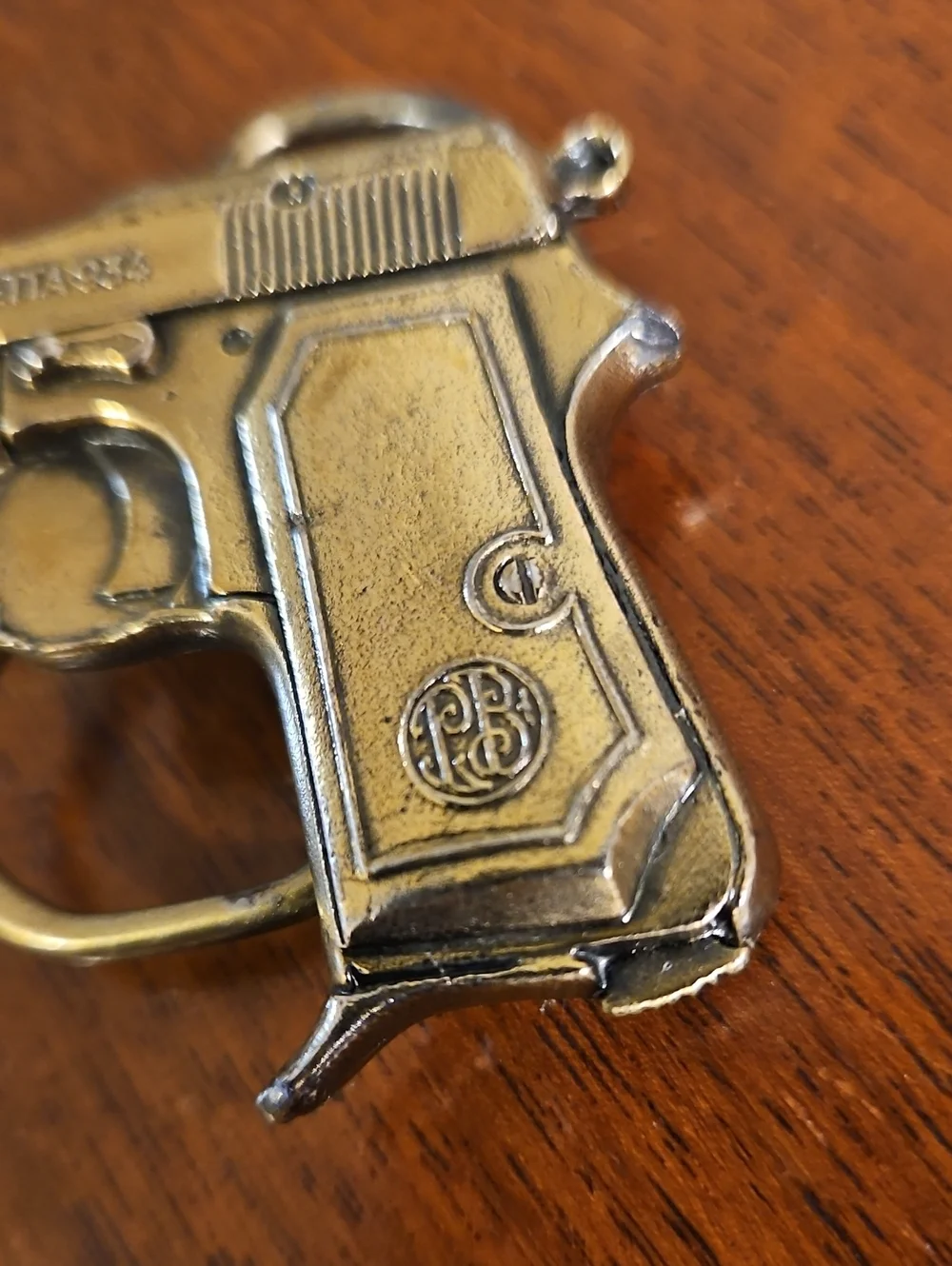 Vintage 1979 Beretta Pistol Belt Buckle